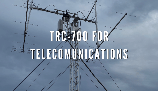 Our Ground Support TRC-700 tower used for telecommunications